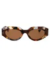 Bottega Veneta Multicolor-multicolor-brown Recycled Acetate Sunglasses In Brown