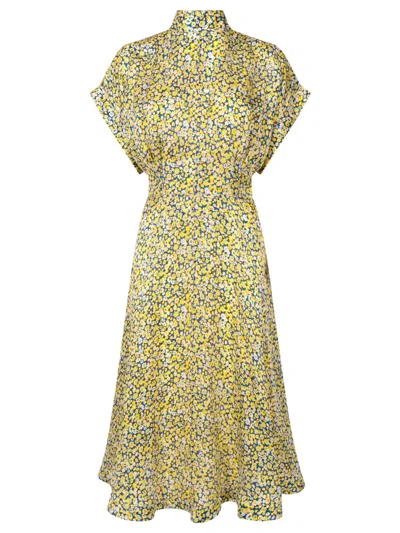 BOTTEGA VENETA MULTICOLOR PRINTED SILK DRESS