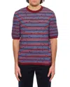 Bottega Veneta Striped Pattern Crewneck T-shirt In Multicolor