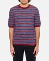 Bottega Veneta Striped Pattern Crewneck T-shirt In Multicolor