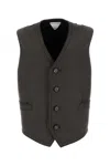 Bottega Veneta Houndstooth-pattern Waistcoat In Galles
