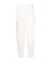 Bottega Veneta Multiple-pocket Wide-leg Trousers In White
