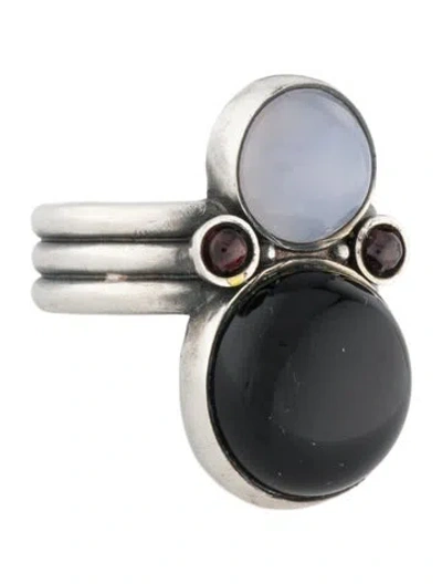 Pre-owned Bottega Veneta Multistone Cocktail Ring