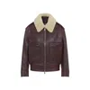 Bottega Veneta Nappa Blouson With Shearling Women In Brown