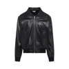 Bottega Veneta Nappa Leather Coat With Classic Collar In Black
