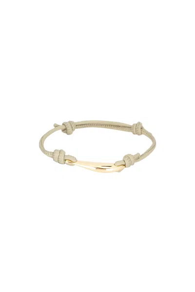 Bottega Veneta Nappa Bracelet In Travertine