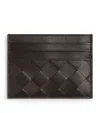 Bottega Veneta Woven Leather Card Holder With Multiple Compartments In Brown