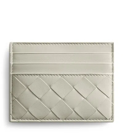 Bottega Veneta Nappa Leather Card Holder In Grey