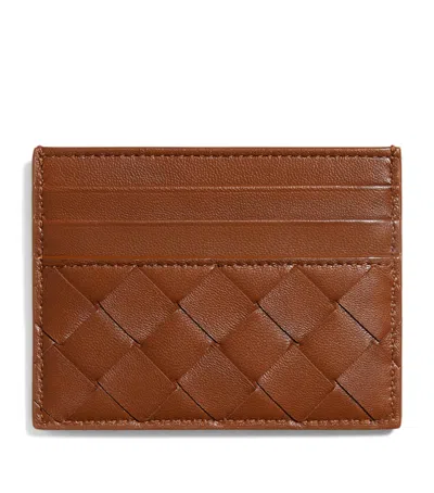 Bottega Veneta Nappa Leather Card Holder In Red
