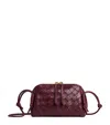 Bottega Veneta Nappa Leather Concert Pouch In Burgundy