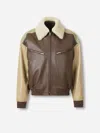 Bottega Veneta Multicolor Leather Bomber Jacket In Multi