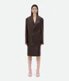 Bottega Veneta Nappa Leather Jacket In Brown