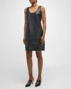 Bottega Veneta Leather Dress In Camel Club