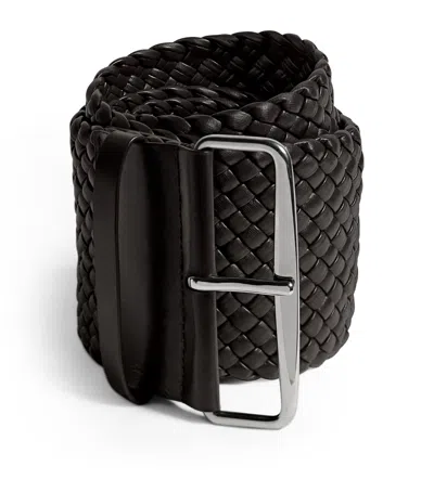 Bottega Veneta Nappa Leather Sumo Belt In Brown