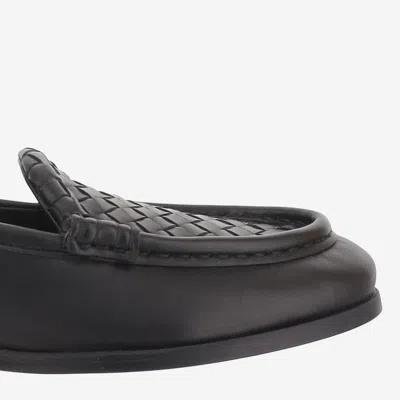 Bottega Veneta Nappa Leather Woven Loafer In Black