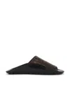Bottega Veneta Nappa Opaque Weave Mule Sandal In Brown