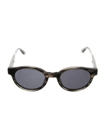 Pre-owned Bottega Veneta Narrow Eyeglasses In Brown