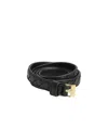 Bottega Veneta Ceinture Fine Watch In Black