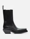 Bottega Veneta Natural Calfskin Boots In Black