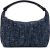 Bottega Veneta Navy & White Wallace Bag In 8766 Navy-whit/spa/s
