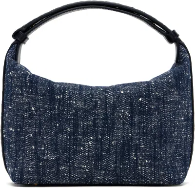 Bottega Veneta Navy & White Wallace Bag In Blue