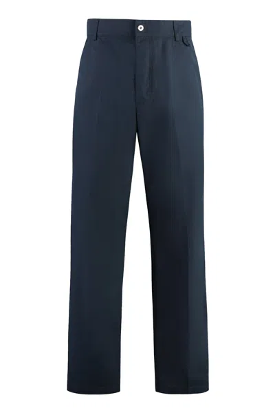 Bottega Veneta Navy Blue Cotton Pant