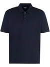 Bottega Veneta Navy Blue Cotton Polo In Blue