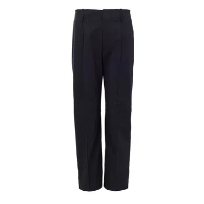 Bottega Veneta Navy Blue Cotton Women's Pant