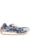 Bottega Veneta Orbit Running Sneakers In Blue