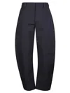 Bottega Veneta Wool Trousers In Navy Blue
