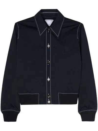 BOTTEGA VENETA NAVY BLUE TECH JACKET