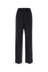 Bottega Veneta Pleated Wool Twill Trousers In Navy Blue