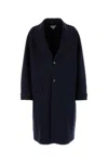 Bottega Veneta Double-breasted Wool And Cashmere Coat In Navy Blue