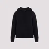 Bottega Veneta Cashmere Hooded Sweatshirt In Navy Blue