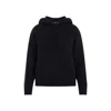 Bottega Veneta Cashmere Hooded Sweatshirt In Black