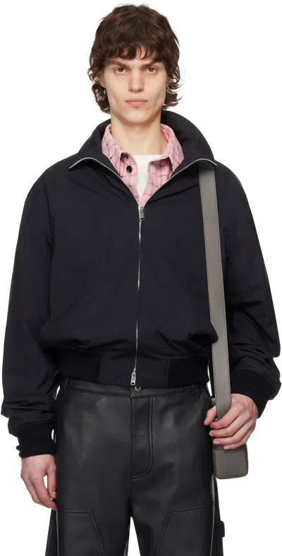 Bottega Veneta Navy Fine Wool Jacket In 4246