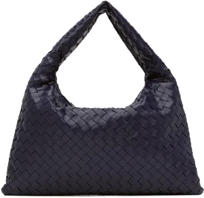 BOTTEGA VENETA NAVY SMALL HOP BAG