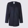 Bottega Veneta Navy Wool Coat