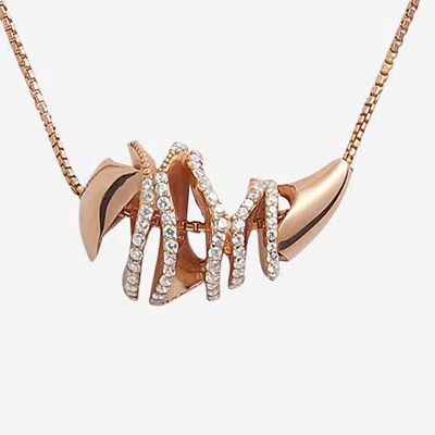 Bottega Veneta Necklace In Rose Gold