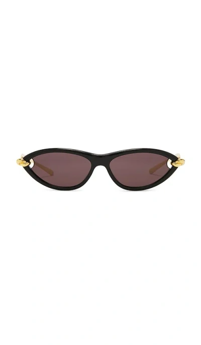 Bottega Veneta New Knot Sunglasses In Black