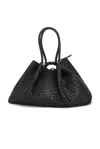 Bottega Veneta New Tote Bag In Black  Fondant  & Muse Brass