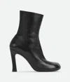 Bottega Veneta Nico Ankle Boots In Smooth Leather In Black