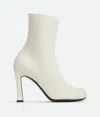 Bottega Veneta Lambskin Nico Ankle Boots 100 In White