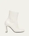 Bottega Veneta Nico Napa Side-zip Ankle Boots In White