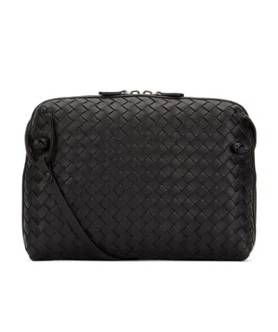 Bottega Veneta Nodini Crossbody Bag In Black