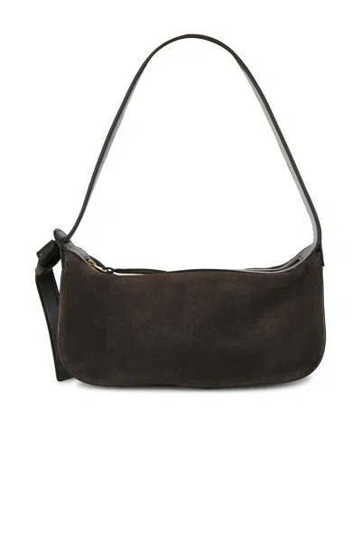 Bottega Veneta Nodo Mini Shoulder Bag In Espresso & Gold