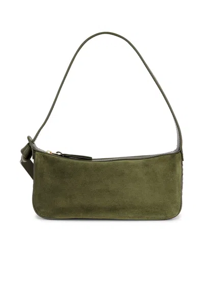 Bottega Veneta Nodo Mini Shoulder Bag In Green Tweed & Gold