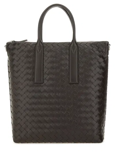 Bottega Veneta "north-south" Woven Tote Bag In Brown