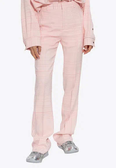 Bottega Veneta Notebook-pattern Flared Pants
