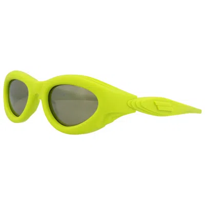 Bottega Veneta Novelty Unisex Sunglasses In Green